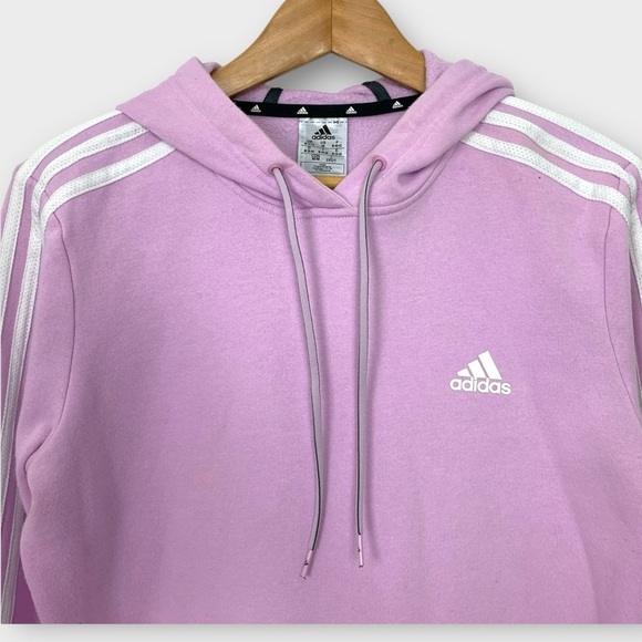 Adidas 3-Stripes Fleece Pullover Hoodie - Picture 3 of 8